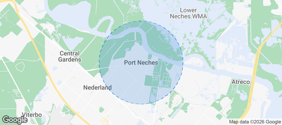 Port Neches Airbnb map